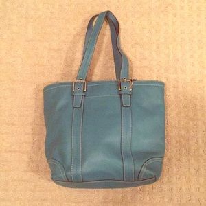 Coach Turquoise Tote